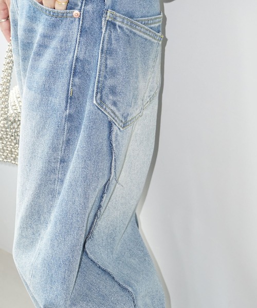 「chuclla」 デニムパンツ L ブルー レディース_画像6