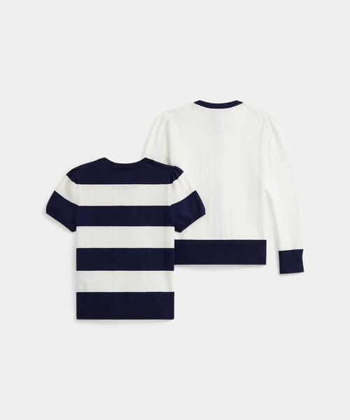 Polo Ralph Lauren Childrenswear ストライプド コットン セーター Polo Ralph Lauren Childrenswear ストライプド コットン セーター