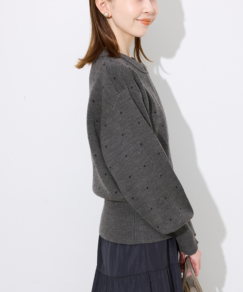 ■新品【SLOBE IENA】ジャガードニットカーディガン SLOBE IENA（スローブイエナ） カーディガン ジャガードニット