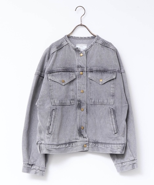 hunch（ハンチ） デニムジャケット FREE ネイビー レディース