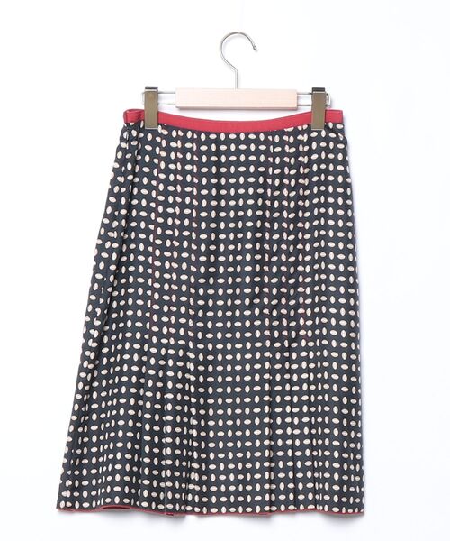 「PAULE KA」 チェック柄プリーツスカート 36 ネイビー レディース_画像2