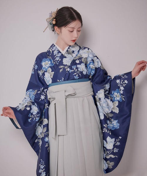 袴・着物・帯 3点セット sugar nine 着物 卒業袴3点セット 二尺袖着物 帯 袴 レディース