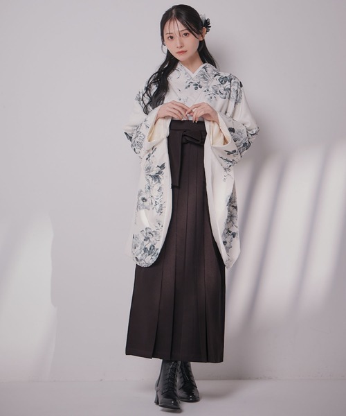 卒業式　二尺袖着物　袴　半幅帯　３点セット　卒業式着物セット sugar nine 着物 卒業袴3点セット 二尺袖着物 帯 袴 レディース