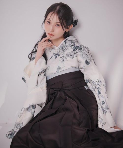 sugar nine 着物 卒業袴3点セット 二尺袖着物 帯 袴 レディース