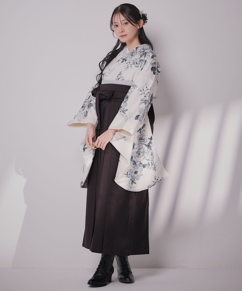 sugar nine 着物 卒業袴3点セット 二尺袖着物 帯 袴 レディース