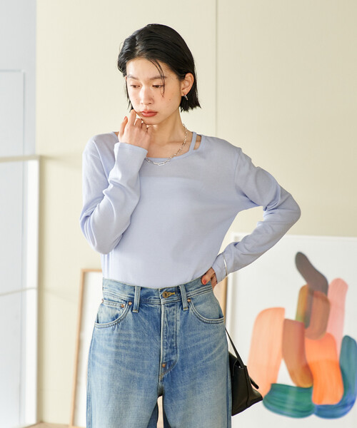 FREAK'S STORE（フリークスストア） tシャツ 「カシミヤ入り」ガーゼ
