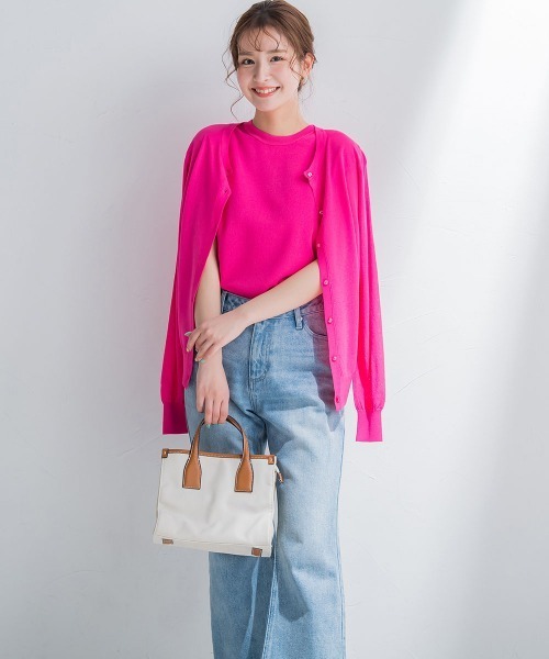 「VICKY」 カーディガン M ブルー レディース_画像5