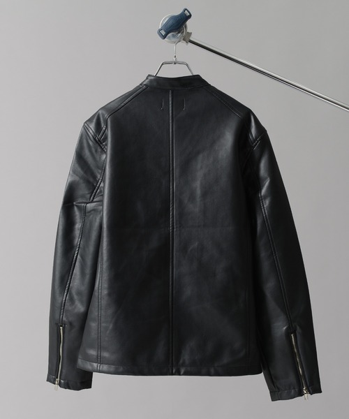 「BENDER TOKYO」 ライダースジャケット L ネイビー メンズ_画像3