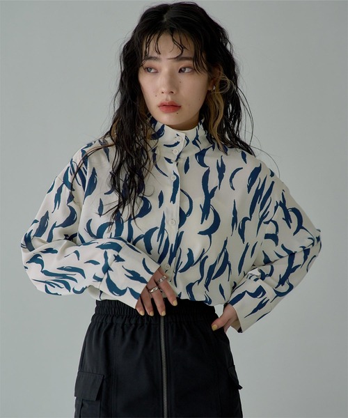 「miette」 長袖ブラウス FREE オフホワイト レディース_画像7