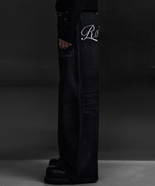 ROSEN KREUZ INSIGNIA TROUSERS BLACK パンツ ROSEN KREUZ（ローゼンクロイツ） ジーンズ 「Rosen Kreuz」INSIGNIA