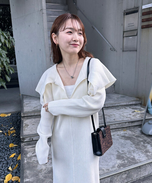 「mystic」 ニットワンピース 1 ブラック レディース_画像2