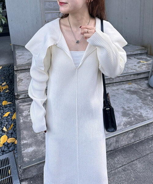 「mystic」 ニットワンピース 1 ブラック レディース_画像6