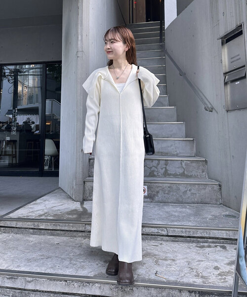 「mystic」 ニットワンピース 1 ブラック レディース_画像9