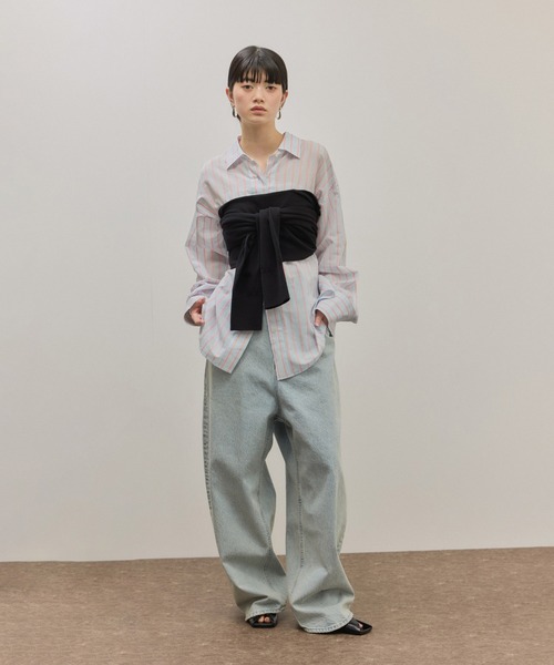 ADAM ET ROPE'（アダムエロペ） ワイドパンツ ジーンズ デニム デニム