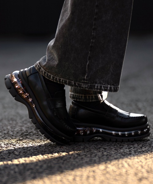 「CLEL」 ローファー M ブラック メンズ_画像5