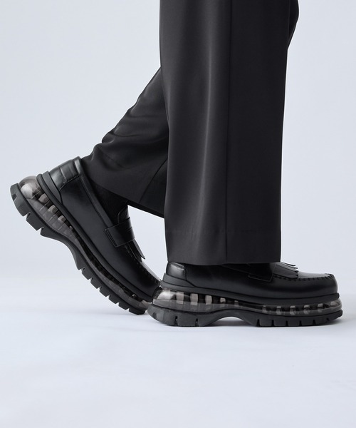 「CLEL」 ローファー M ブラック メンズ_画像9