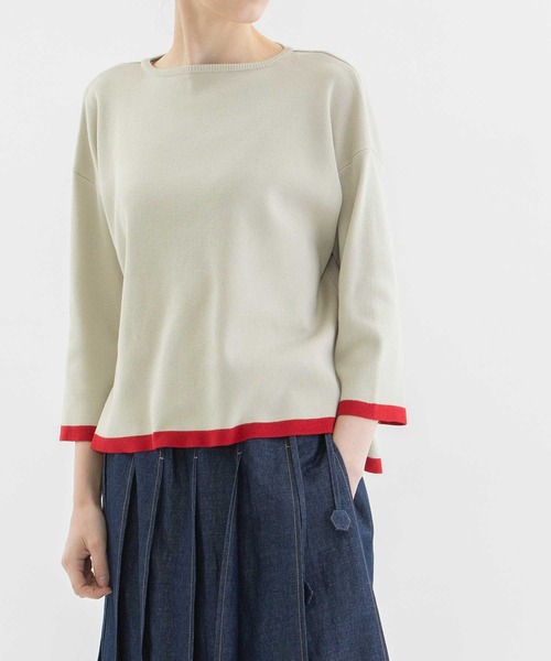 「nop de nod」 7分袖ニット 3 イエロー レディース_画像5