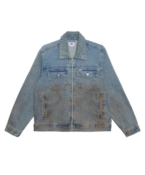 OBEY（オベイ） デニムジャケット gジャン OBEY BASE TRUCKER JACKET 