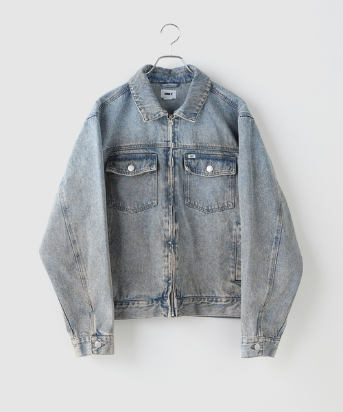 OBEY（オベイ） デニムジャケット gジャン OBEY BASE TRUCKER JACKET 