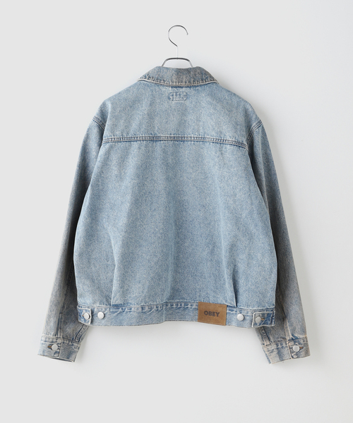 OBEY（オベイ） デニムジャケット gジャン OBEY BASE TRUCKER JACKET 