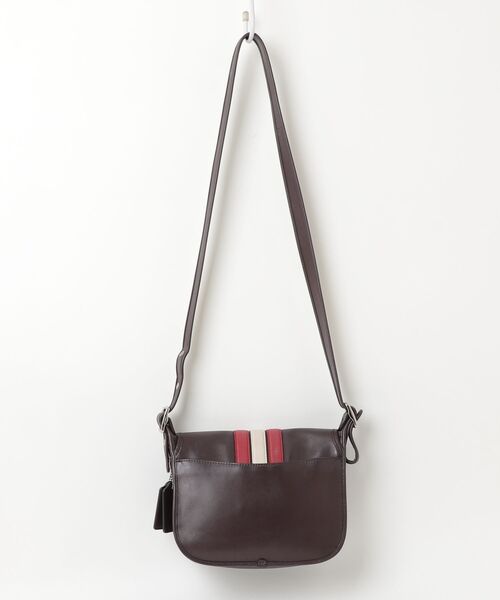 COACH（コーチ） ストライプ柄ショルダーバッグ - ブラウン レディース 