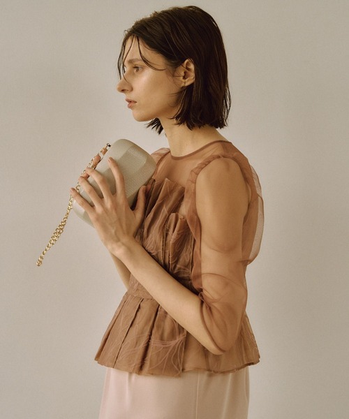 「LE'RURE」 7分袖ワンピース MEDIUM ブラック レディースの画像