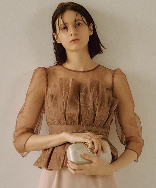 「LE'RURE」 7分袖ワンピース MEDIUM ブラック レディースの画像