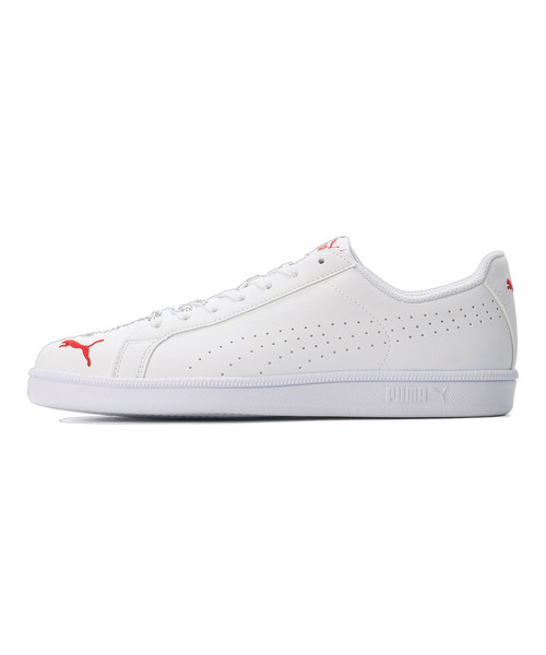 「PUMA」 ローカットスニーカー 25.0cm ホワイト×レッド メンズ_画像5