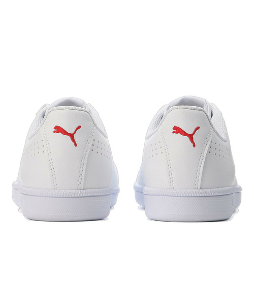 「PUMA」 ローカットスニーカー 25.0cm ホワイト×レッド メンズ_画像7