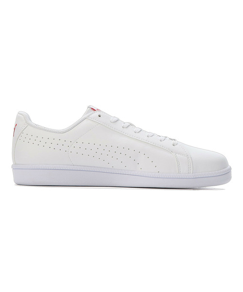 「PUMA」 ローカットスニーカー 25.0cm ホワイト×レッド メンズ_画像9