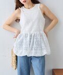キャミソール 「オールシーズン使える」裾バルー...の詳細画像3