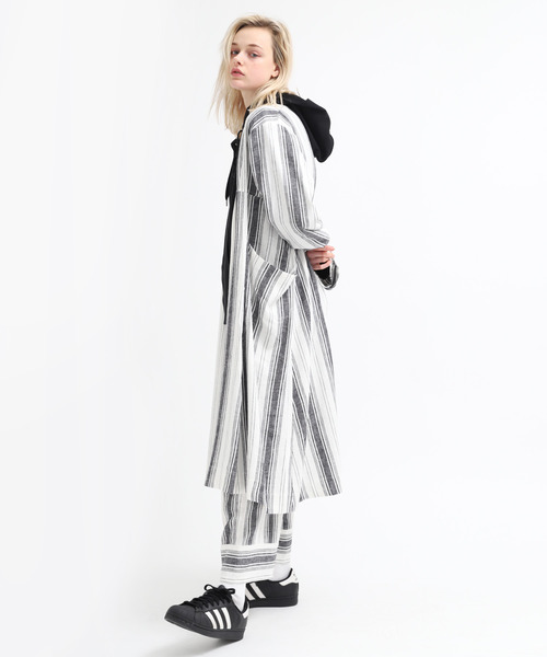 「RNA」 長袖ワンピース MEDIUM カーキ レディース_画像6