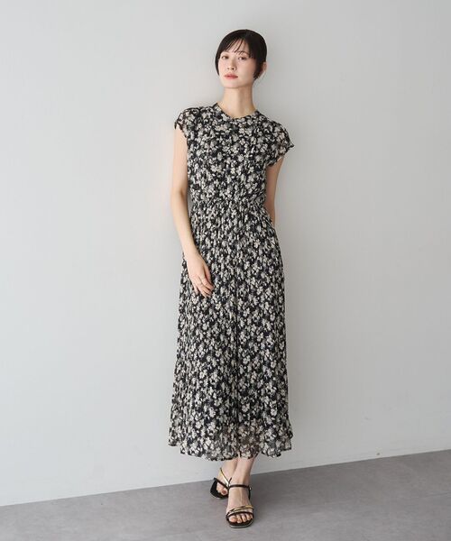YECCA VECCA（イェッカヴェッカ） ワンピース 夏 花柄プリーツ