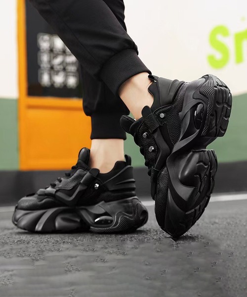 「CALIFORNIA OUTFITTERS」 「bujtadt」ローカットスニーカー 42 ブラック メンズ_画像7