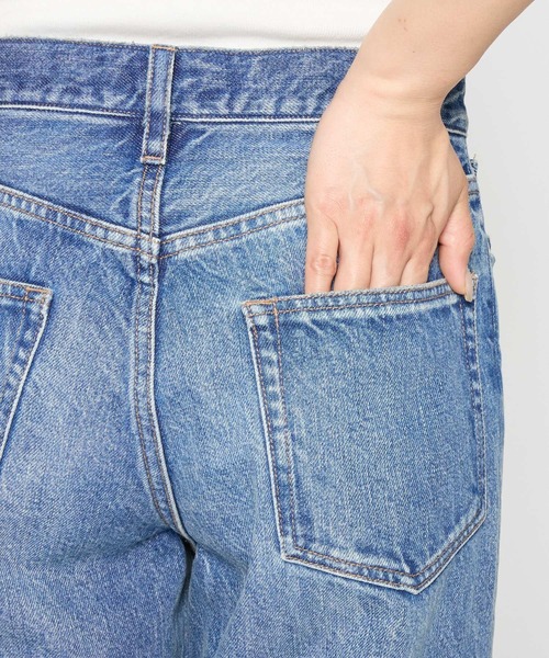 「BABYLONE」 デニムパンツ 36inch インディゴブルー レディース_画像3