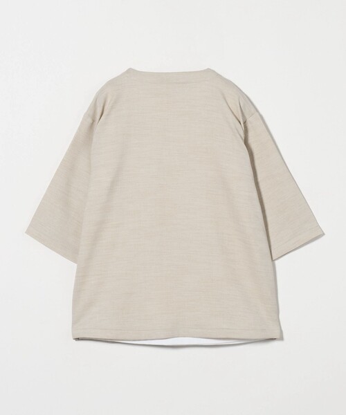 A DAY IN THE LIFE tシャツ リネンライク スラブツイル キーネック