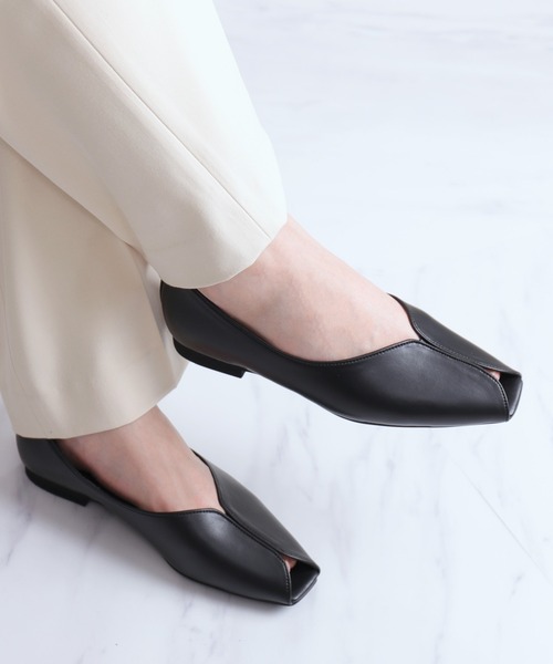 「artemis by DIANA」 フラットパンプス 22.5cm ゴールド レディース_画像8