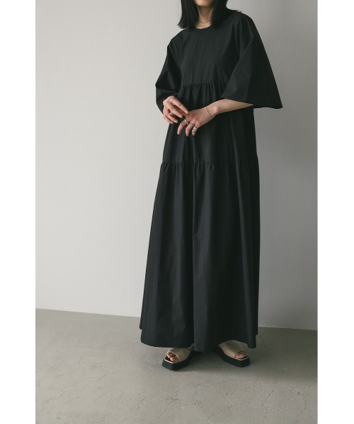 「STYLEMIXER」 半袖ワンピース SMALL オレンジ レディース_画像3