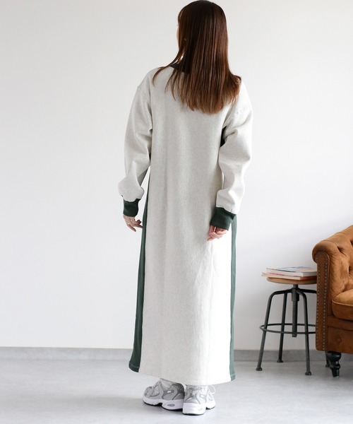 Champion（チャンピオン） 長袖ワンピース L グレー レディース