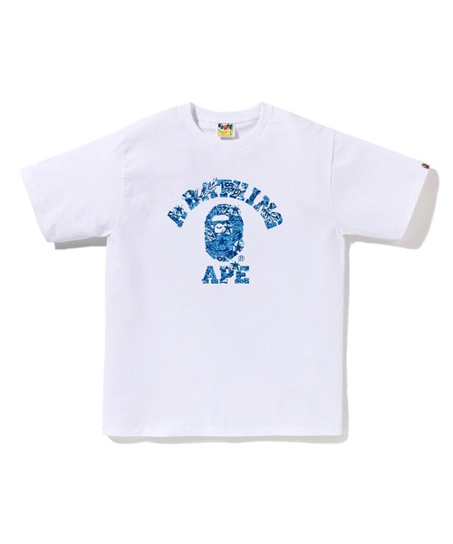 A BATHING APE ブルーカモフラ Tシャツ 2XL アベイシングエイプ