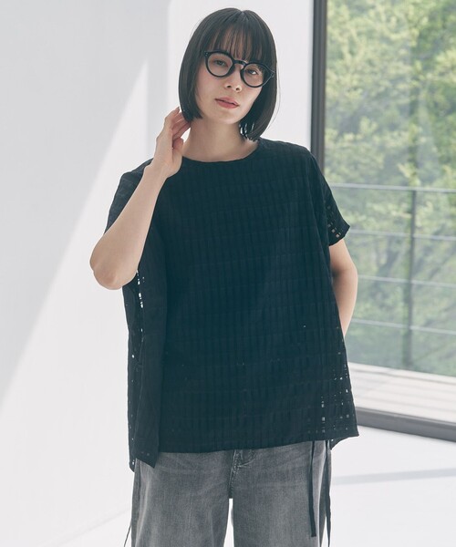 tシャツ 半袖 シアー レイヤード Tシャツ レディース | UNFILO | 02