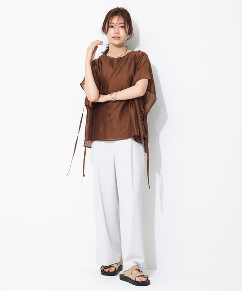 tシャツ 半袖 シアー レイヤード Tシャツ レディース | UNFILO | 06