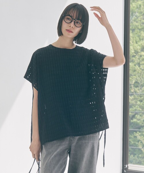 tシャツ 半袖 シアー レイヤード Tシャツ レディース | UNFILO | 07