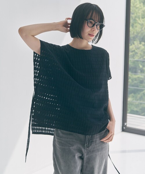 tシャツ 半袖 シアー レイヤード Tシャツ レディース | UNFILO | 08
