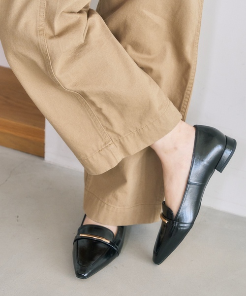 「LE TALON」 フラットパンプス 23.5cm ブラック系その他 レディース | LE TALON