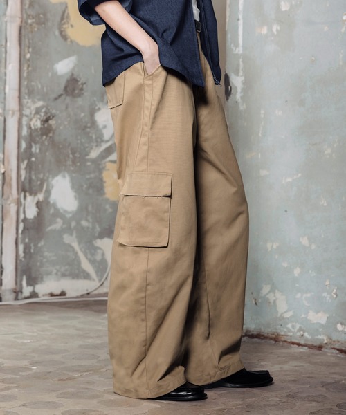 ROCHEM（ローシェン） ワイドパンツ カーゴパンツ カーブシルエット