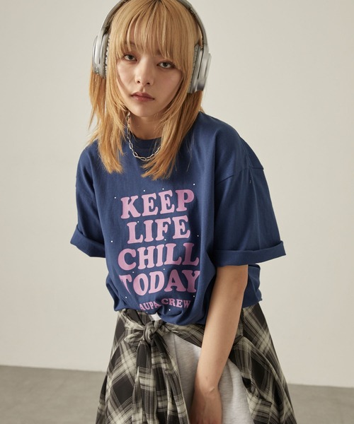 「Snap club」 半袖Tシャツ M オフホワイト レディース_画像6