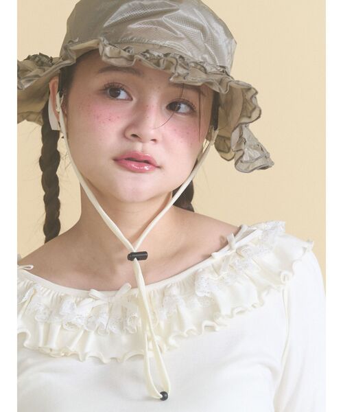 merry jenny（メリージェニー） 帽子 ハット frill nylon hat