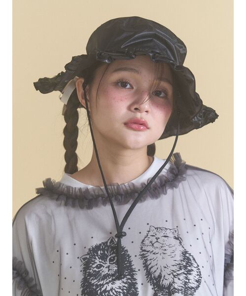merry jenny（メリージェニー） 帽子 ハット frill nylon hat