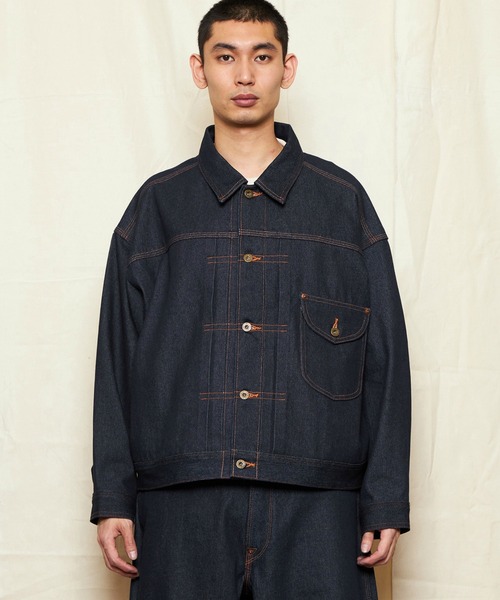 「Lee」 デニムジャケット MEDIUM ノンウォッシュ メンズ_画像6